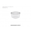 POTE QUADRADO - PLASTILANIA - 150ml C/ TAMPA - PCT10